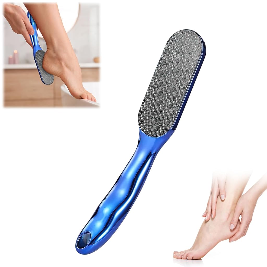 MAYCREATE® Foot File for Women Man Long Handle Foot Heel Exfoliation File Tool for Thick Calluses Removal Foot Skin Exfoliation Tool Foot Grooming File MAYCREATE® Foot File for Women Man Long Handle Foot Heel Exfoliation File Tool for Thick Calluses Removal Foot Skin Exfoliation Tool Foot Grooming File